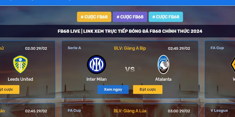 Giới Thiệu 1 Giới thiệu qua về nhà cái FB68 live